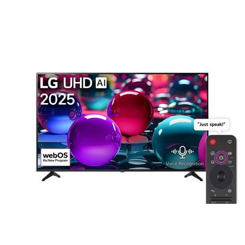 55"UHD, AI Processor 4K Smart, HDR 10 Pro ,WebOS , Satellite, AV, 3 HDMI, 1 USB,DTV