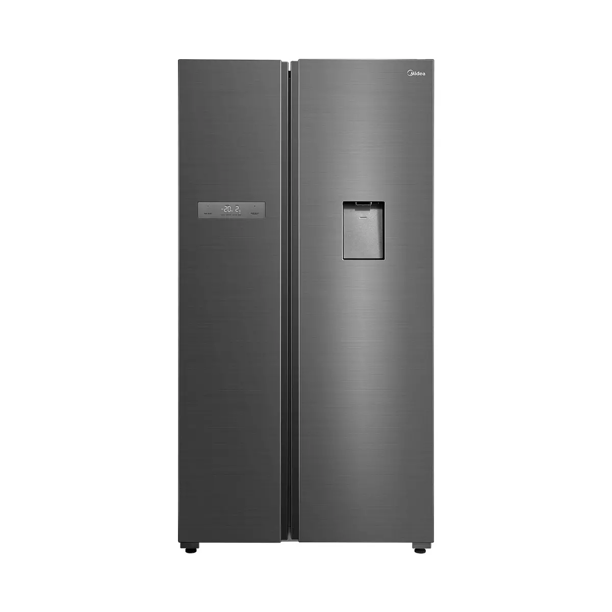 MDRS790FGF46 - SBS 588 LTR BRU STEEL COLOR WITH WATER DISPENSER