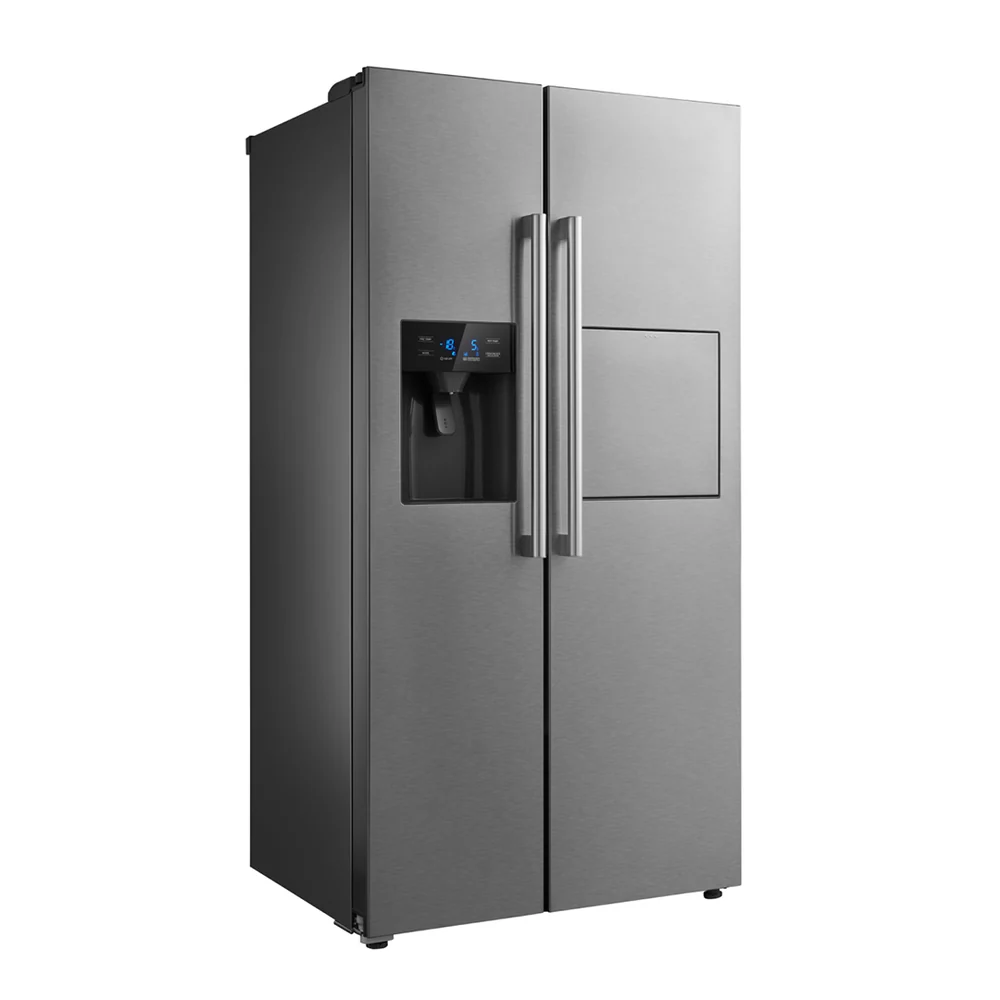 MDRS678FGF02 - SBS - 490Ltrs, St. Steel Color, Recessed Handle with Water Dispenser & Ice Maker, R600a thumbnail 2
