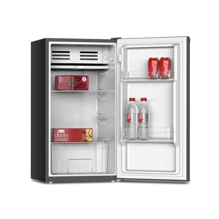 105L single door, energy saving  refrigerator, adjustable thermostat and feet, grey color thumbnail 2