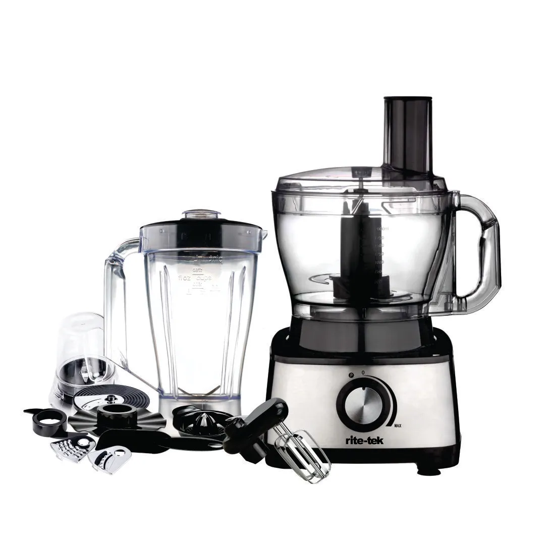 FOOD PROCESSOR 1000w 1.5ltr jar 3 ltr bowl capacity 8 functions